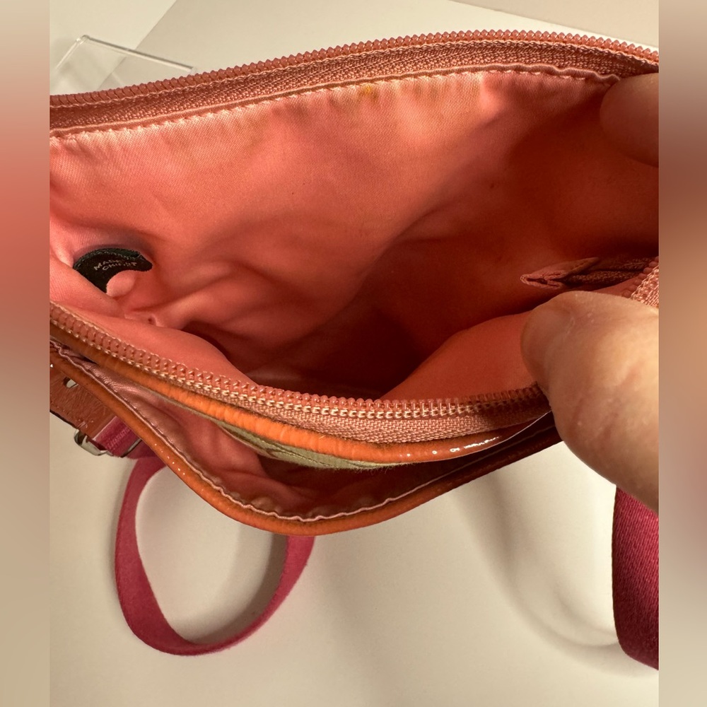 Coach Beige and Pink Floral Crossbody Bag - Picture 4 of 4